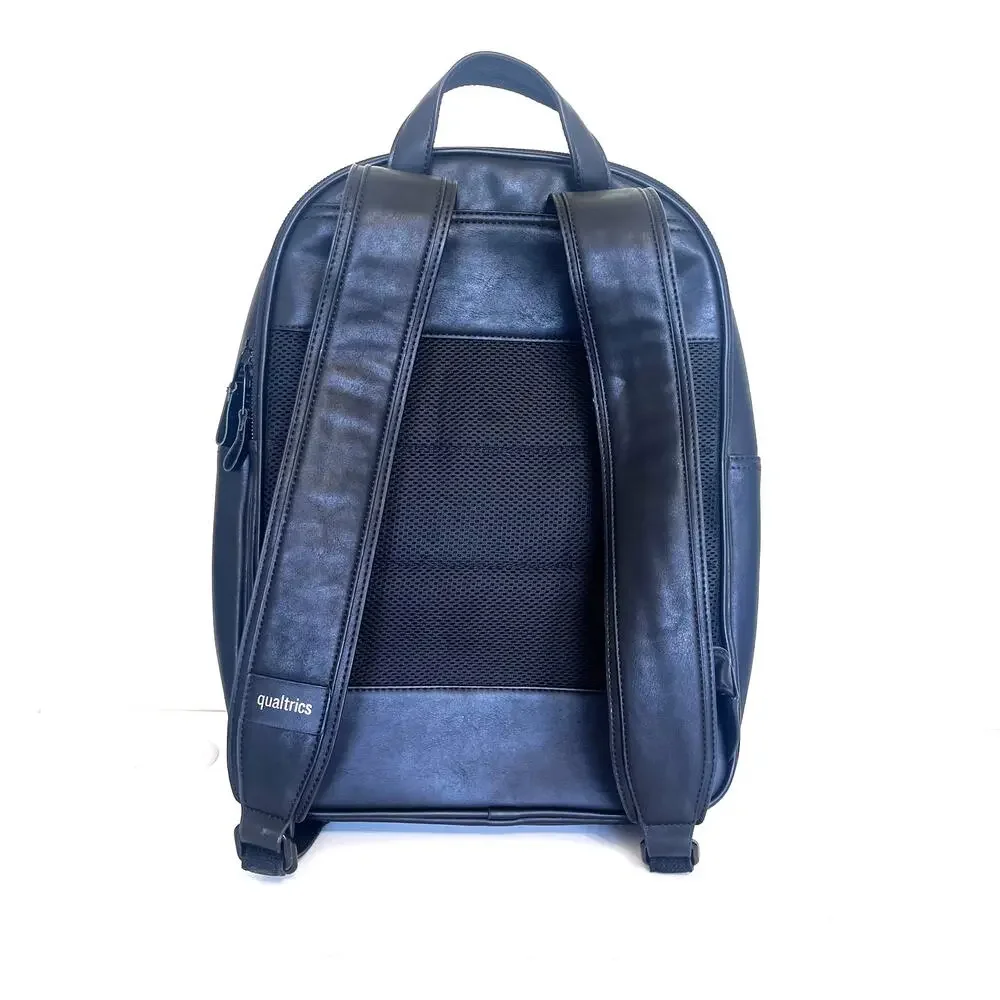 Qualtrics Waterproof Laptop Backpack Black Zip Closure‎ Pockets Travel School